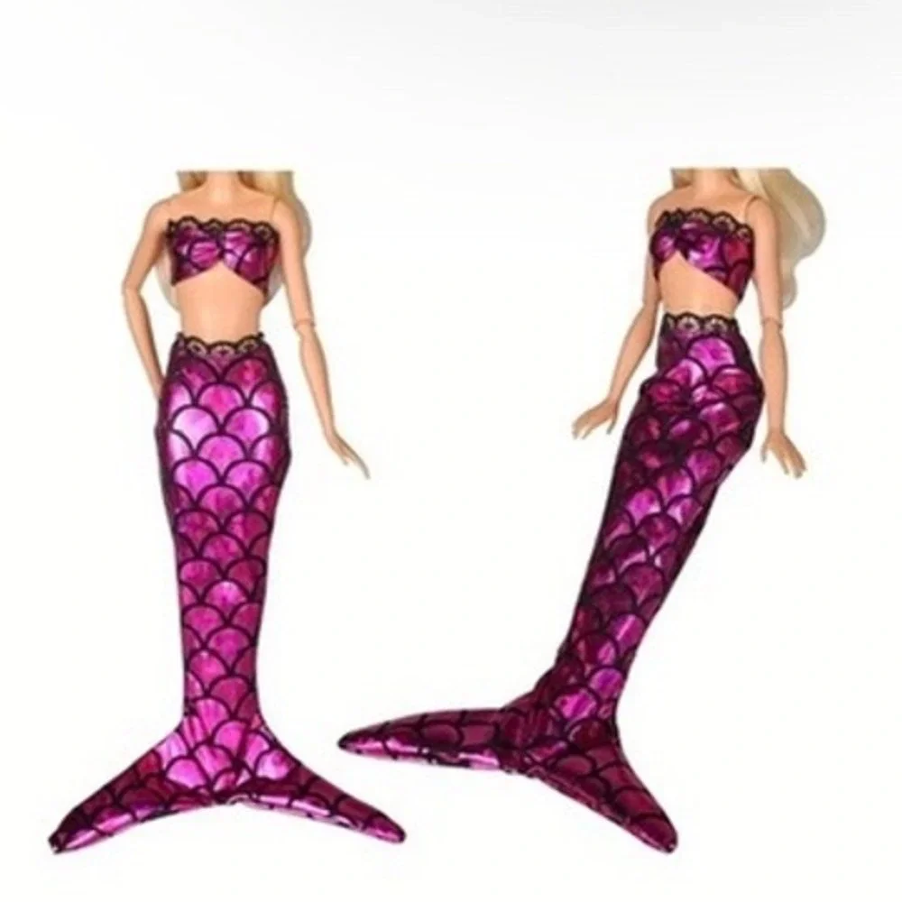 12pcs Doll Clothing Random Mermaid Outfits Accessories For 11.5 in Fashion Doll